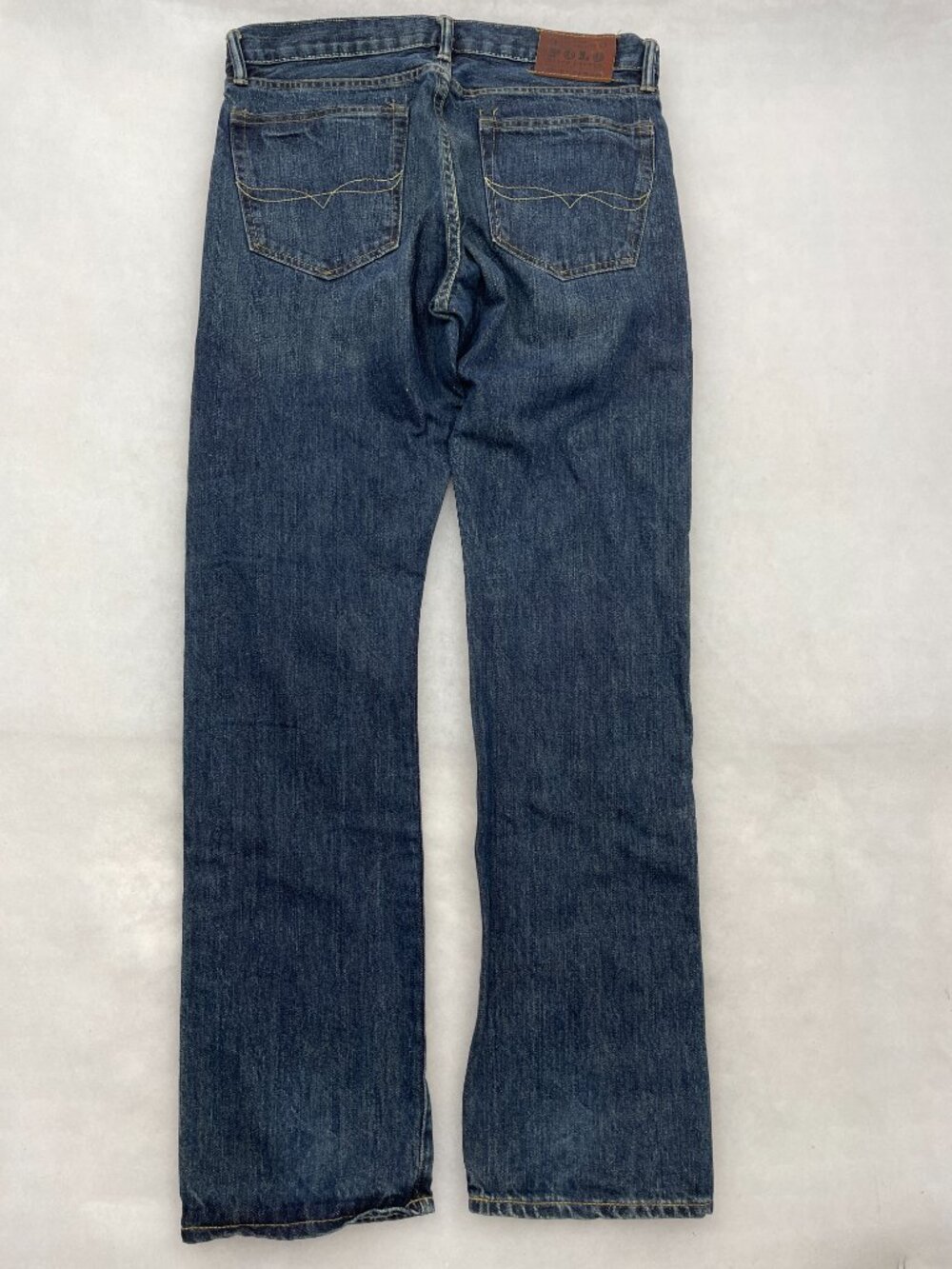 Polo Ralph Lauren 018 Slim Straight Dark Wash Denim Jeans Men's 34x33 - Picture 2 of 16